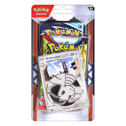 Pokémon trading card game pack with a card featuring a ghost-like creature design.